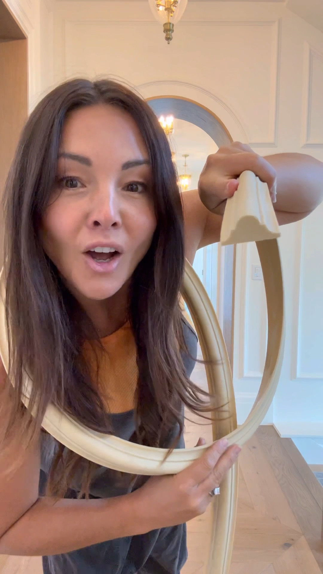 Flex trim baby! I sourced the same profile you could use on walls and over arches. 

My official project paint outfit sourced too. 

#LTKHome