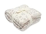 Barefoot Dreams "Barefoot in the Wild" Throw Blanket - Leopard, Cream/Stone | Amazon (US)