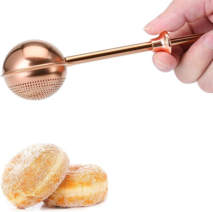 HULISEN Flour Duster for Baking, One-Handed Operation, 304 Stainless Steel Powdered Sugar Shaker ... | Amazon (US)