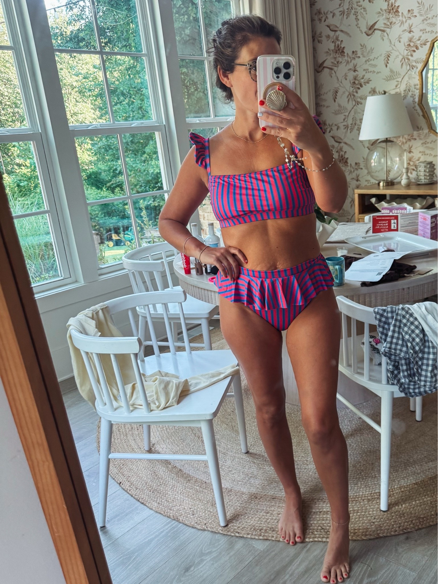 New favorite swim suit! Love the high waist peplum bottom and ruffle strap bikini too !

#LTKootd #LTKSwim #LTKTravel