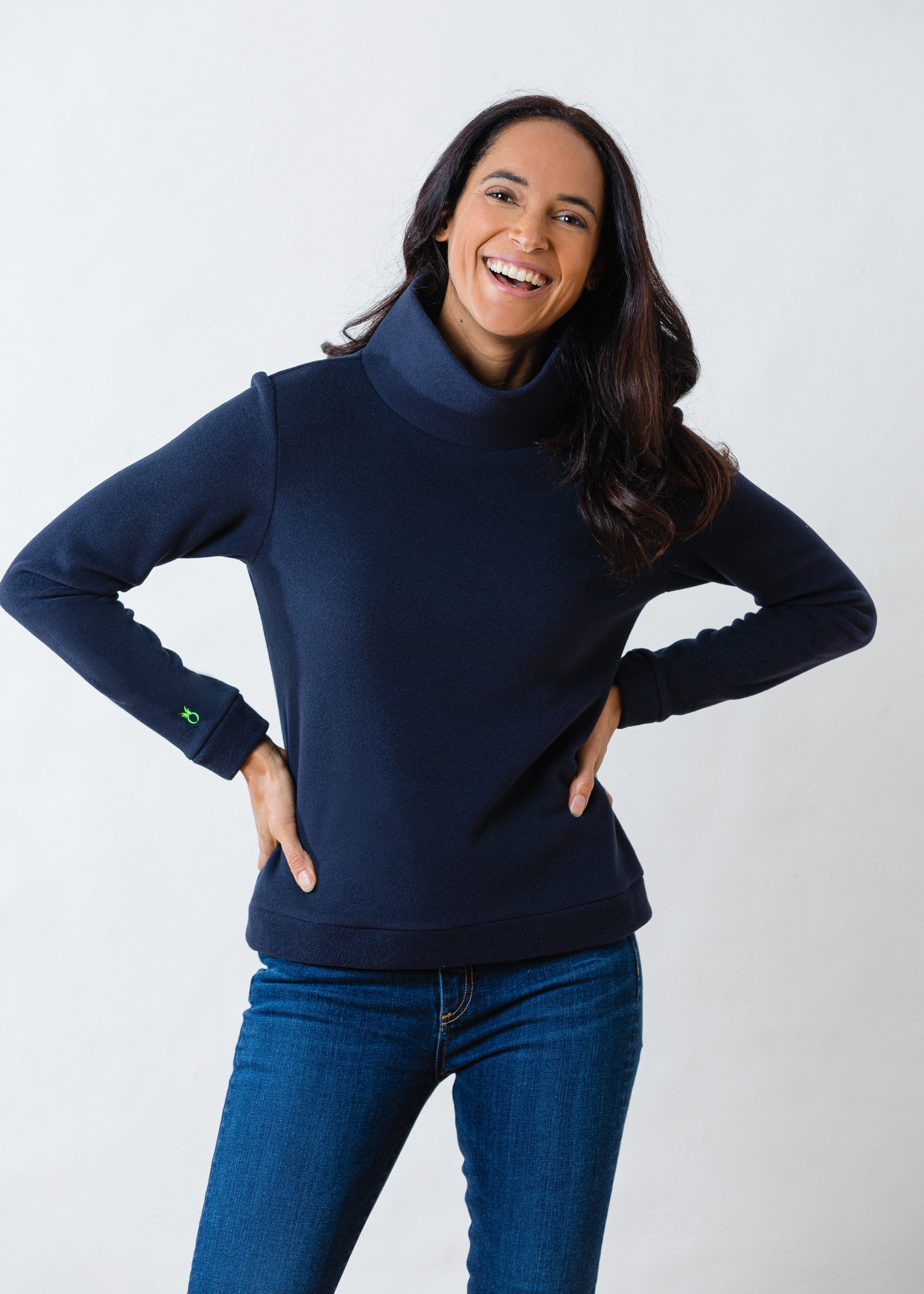 Park Slope Turtleneck (Navy) | Dudley Stephens