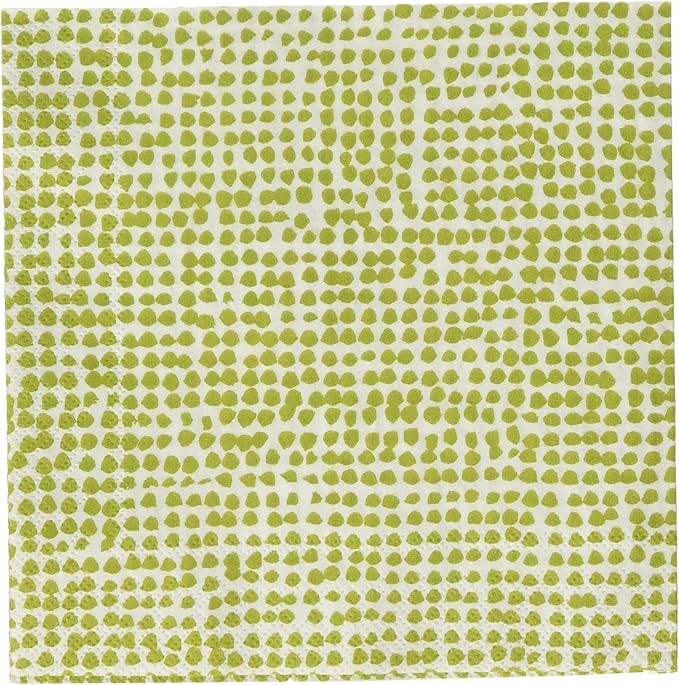Boston International Hire Marimekko Cocktail Beverage Paper Napkins, 5" x 5", Orkanen White/Green | Amazon (US)