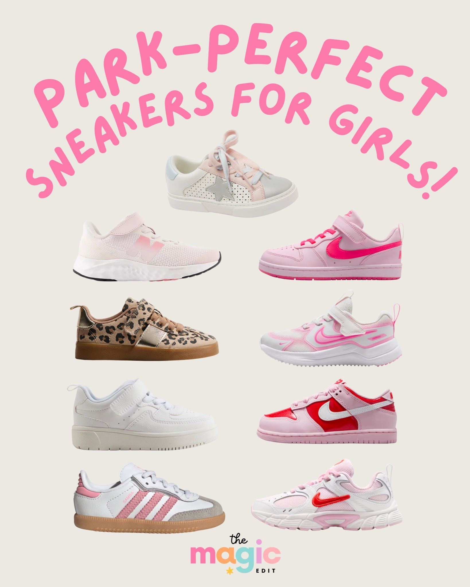 👟✨ Girls Park Sneakers — Disney Day Ready! 🏰💖 ✨

The best sneakers for little girls at the Disney parks — comfy, cute, and perfect for LONG park days! These picks pair easily with dresses, skorts, or athletic sets so your girl can run from rope drop to fireworks in total comfort. 💕

Perfect for:
• Disney park days 🏰
• Matching sibling outfits 👯‍♀️
• Travel days ✈️
• School + everyday wear 🎀
• Spring & summer adventures ☀️

Shop my favorite girls park sneakers here 👟✨

#LTKKids #LTKFamily #DisneyKidsStyle #ParkOutfits #DisneyPacking #TravelWithKids #ComfortableKids #GirlsSneakers #ParkDayReady #LTKUnder50