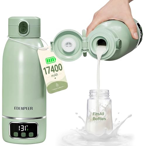 Portable Bottle Warmer on The Go, 17.6 OZ 120 W Fastest Heating, for Breast Milk & Water, 17400 m... | Amazon (US)