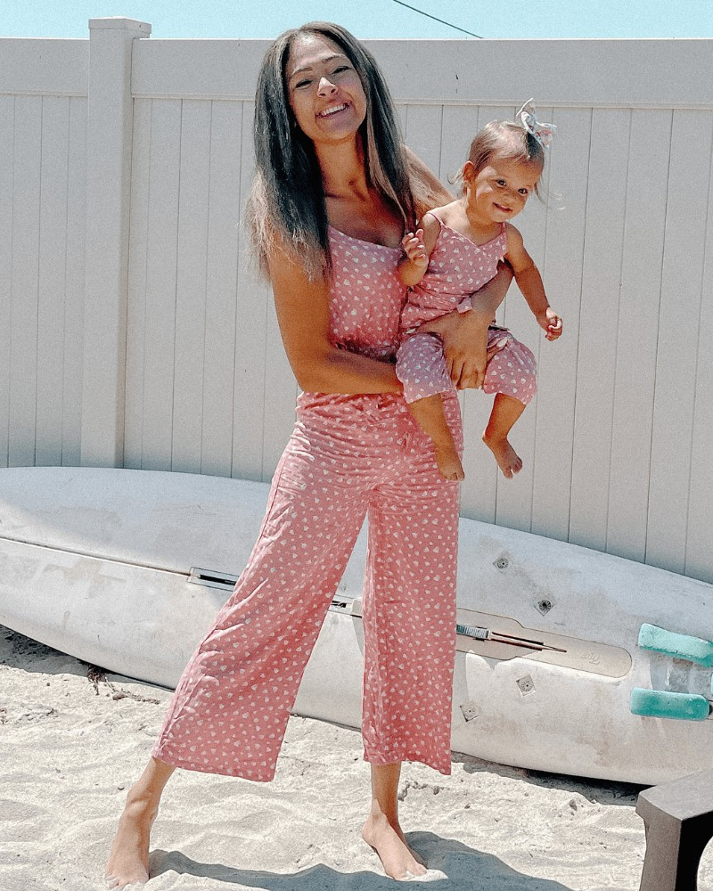 Sydney Tie-Waist Jumpsuit - Lovestruck Pink | Bailey's Blossoms