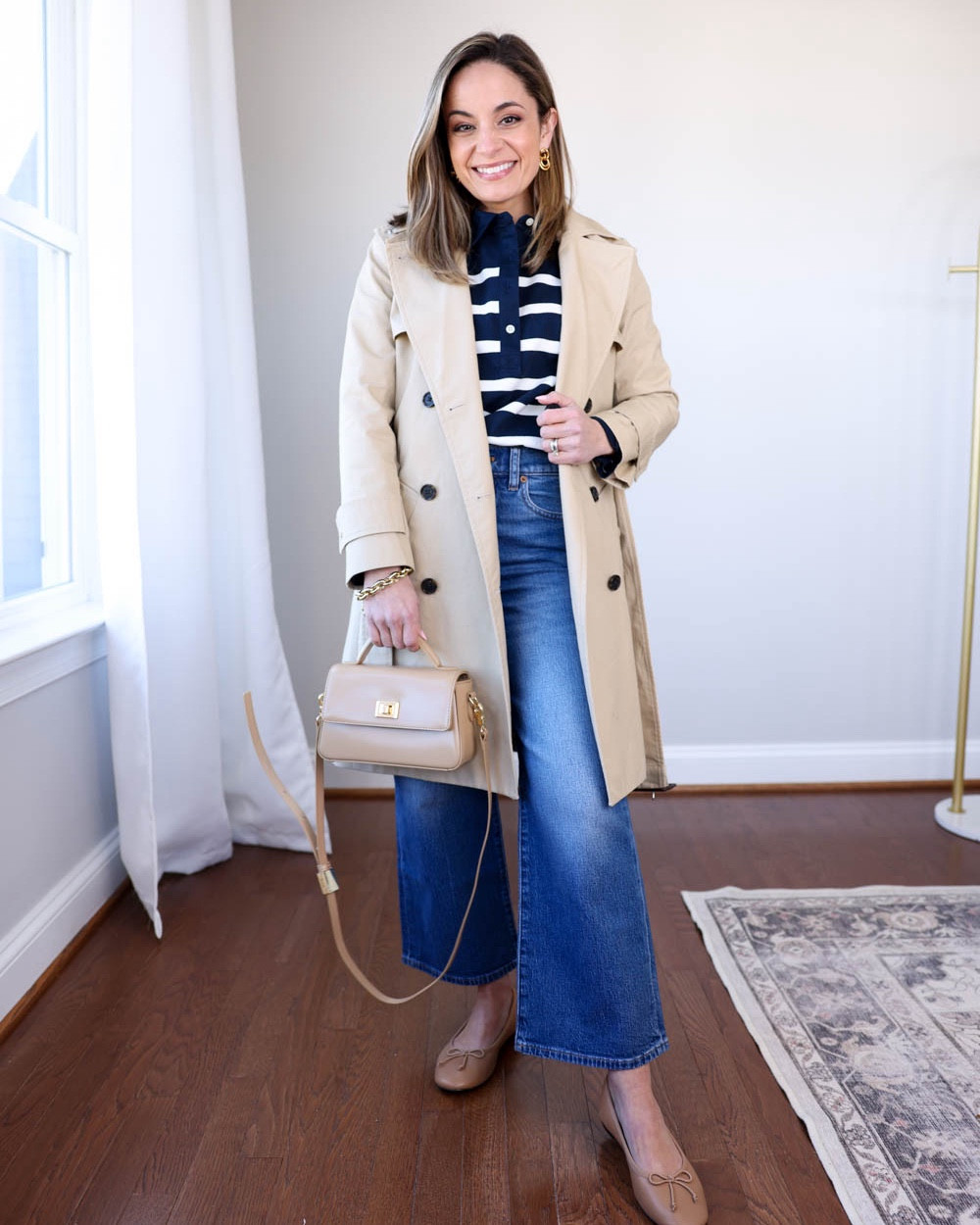More ways to style a trench coat for everyday!

Trench coat (J.Crew): petite 00  

Outfit 1:
Top (j.crew): xxs 
Tank top underneath (loft): petite xxs 
Jeans (j.crew factory): petite 24 - tts 
Shoes: tts 

Outfit 2:
White denim dress (Abercrombie): xxs
Shoes: tts

Outfit 3:
Denim top (J.Crew): petite xxs 
White jeans (BR Factory): petite 24 - tts 27.5” inseam in petite 
Also linking another 27” inseam option pair of jeans from Kut from the Kloth as the BR Factory pair is low in stock). I recommend a size down in them. 
Sneakers (Gola): tts 

My measurements for reference: 4’10” 105lbs bust, waist, hips 32”, 24”, 35” size 5 shoe. 25” inseam measurement to my ankle bone. 

#LTKPetite #LTKStyleTip #LTKSeasonal