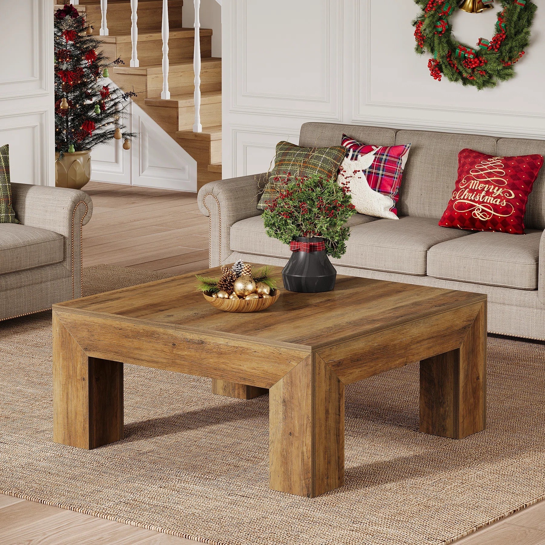Timeless and versatile — this 39.4-inch square wood coffee table brings warmth, balance, and understated elegance to any living room. ON SALE and under $200.

Keywords: Coffee table, square coffee table, wood coffee table, round coffee table, round glass coffee table, coffee table with storage, coffee table with LED lights, faux marble coffee table, stone coffee table, home decor, home refresh, rectangular coffee table, modern coffee table, modern glass coffee table, gold coffee table 

#LTKSaleAlert #LTKHome #LTKSeasonal