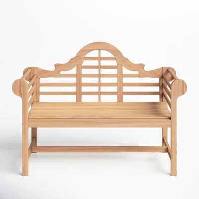 Bea Teak Outdoor Patio Garden Bench | Wayfair North America