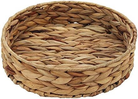 Fruit Tray Weaving by Grass, Round Bins for Vegetable, Arts and Crafts. (Small) | Amazon (US)