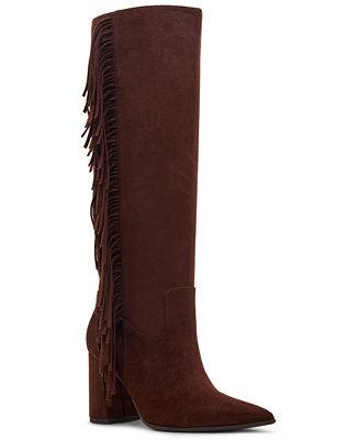 Women's Shakke Knee-High Fringe Dress Boots | Macy's