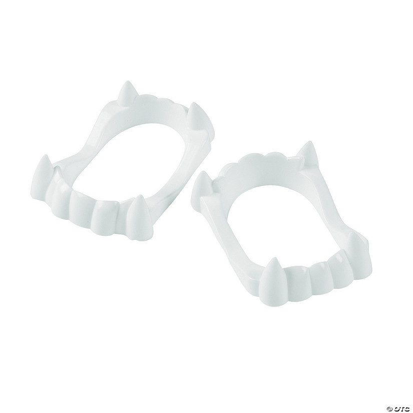 Bulk 72 Pc. White BPA-Free Plastic Vampire Fangs | Oriental Trading Company
