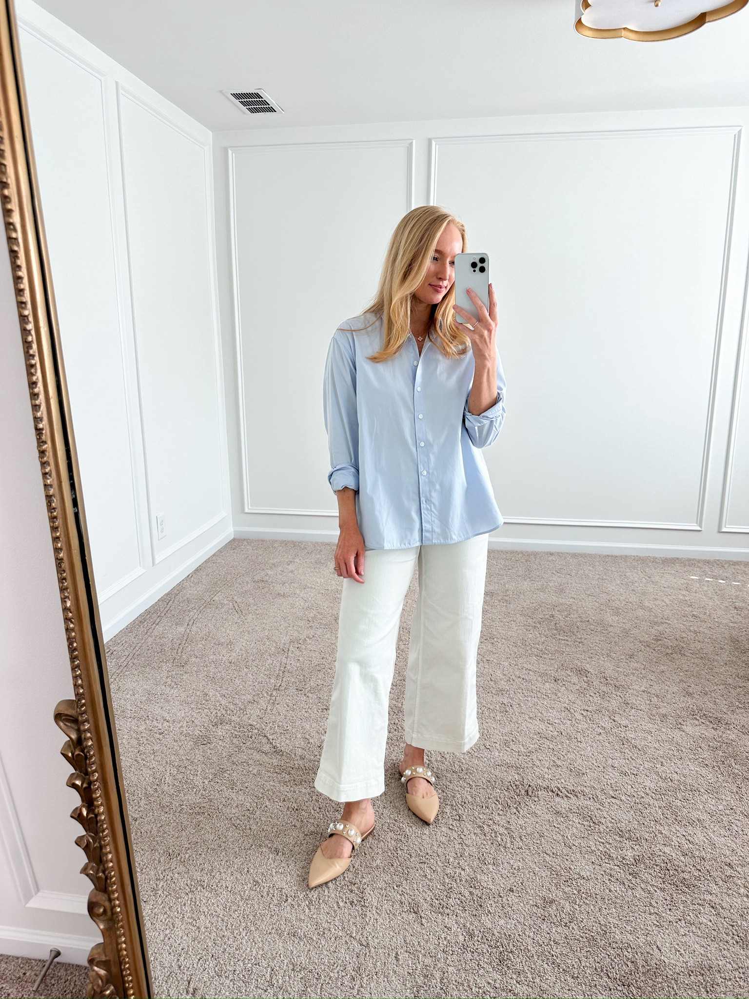 Cute casual workwear look from Spanx! Wearing size small in the top and jeans. Use my code AMANDAJOHNxSPANX for 15% off! Fall outfits // transition outfits // casual outfits // daytime outfits // work outfits // workwear // Spanx fashion  

#LTKWorkwear #LTKStyleTip #LTKSeasonal