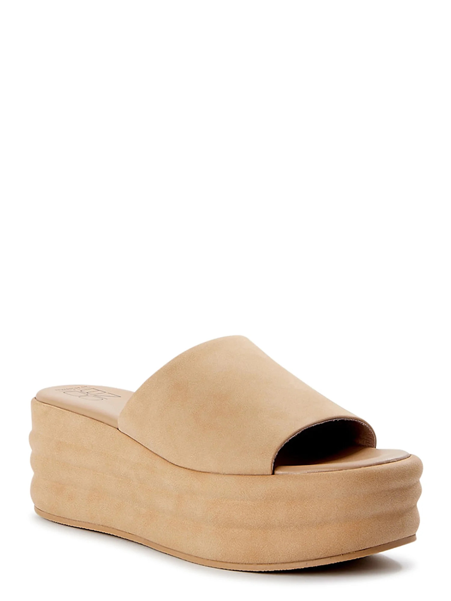 No Boundaries Women's Flatform Wedge Sandals | Walmart (US)