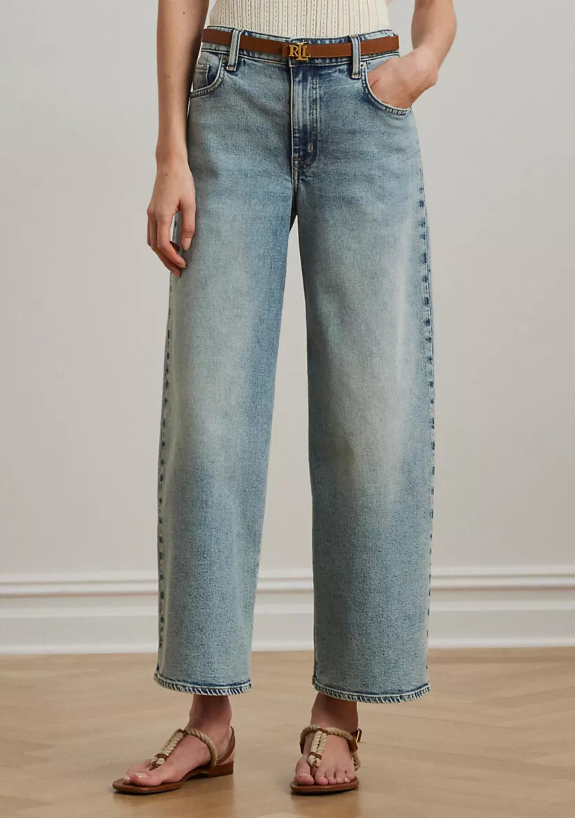 High Rise Wide Leg Cropped Jeans | Belk