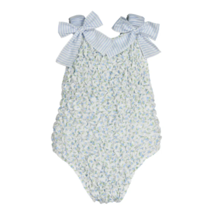Sal & Pimenta Blueberry Frilled Swimsuit | JoJo Mommy