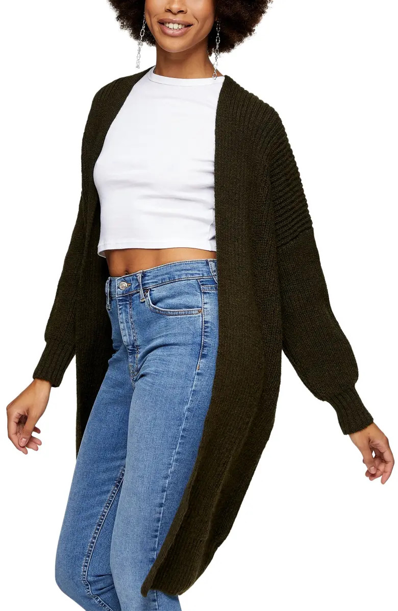 Ribbed Open Front Cardigan | Nordstrom