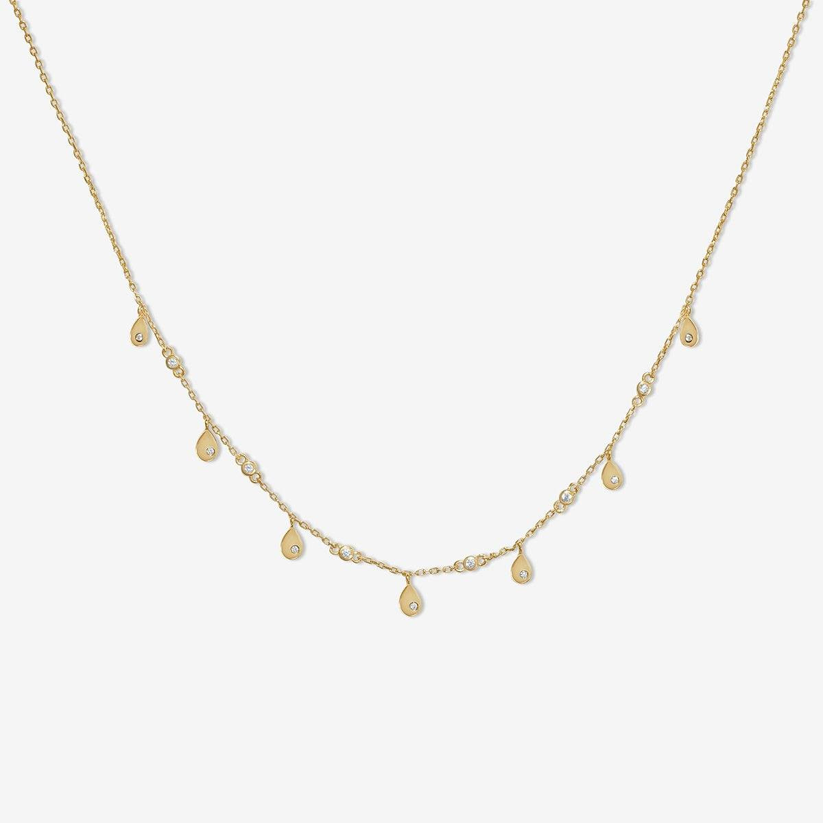 Gold Fenton Drop Necklace | Adorn Luxe | Adornmonde | Adornmonde