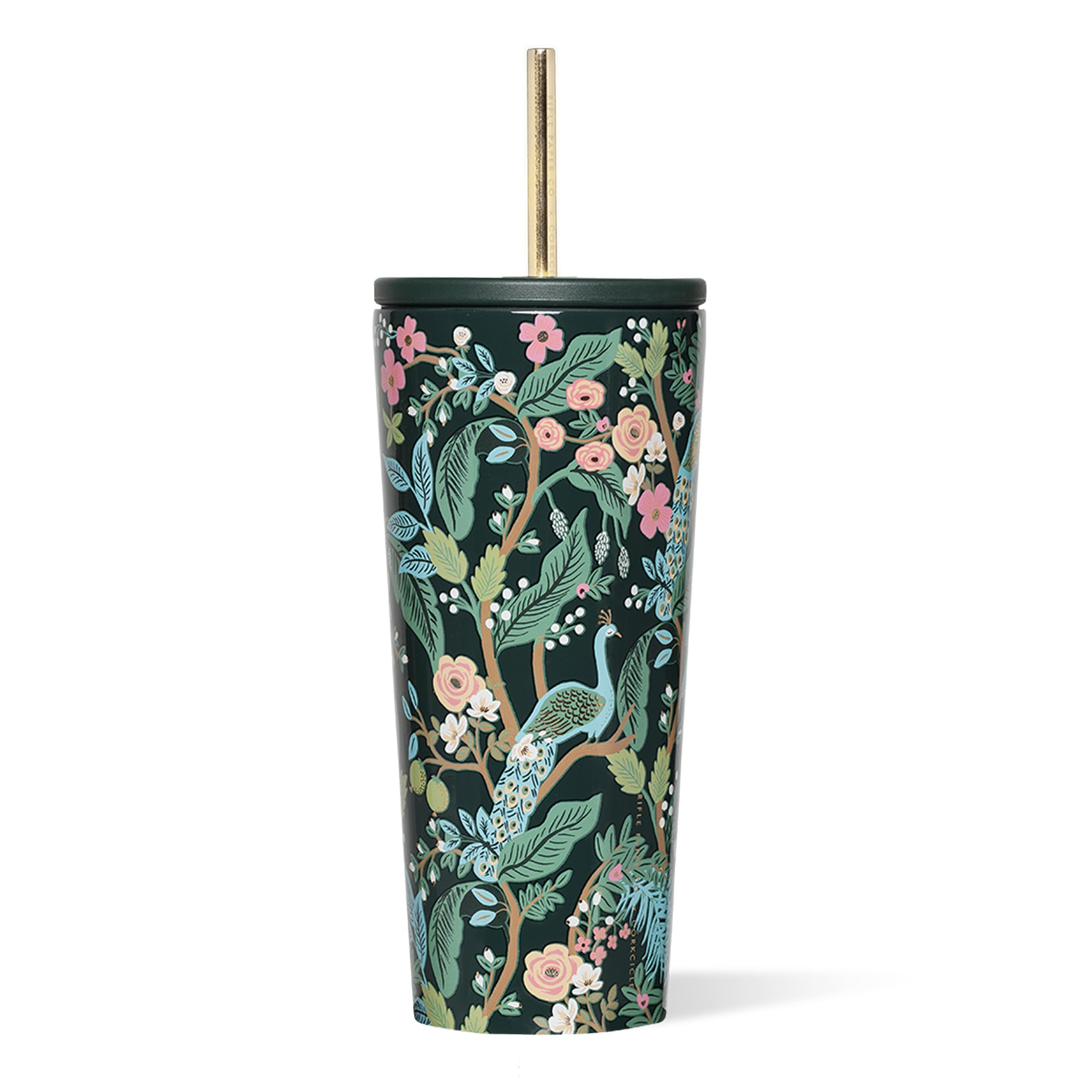 Corkcicle x Rifle Paper Co. Cold Cup Insulated Tumbler with Lid & Straw - Keeps Drinks Cold 12 Ho... | Amazon (US)