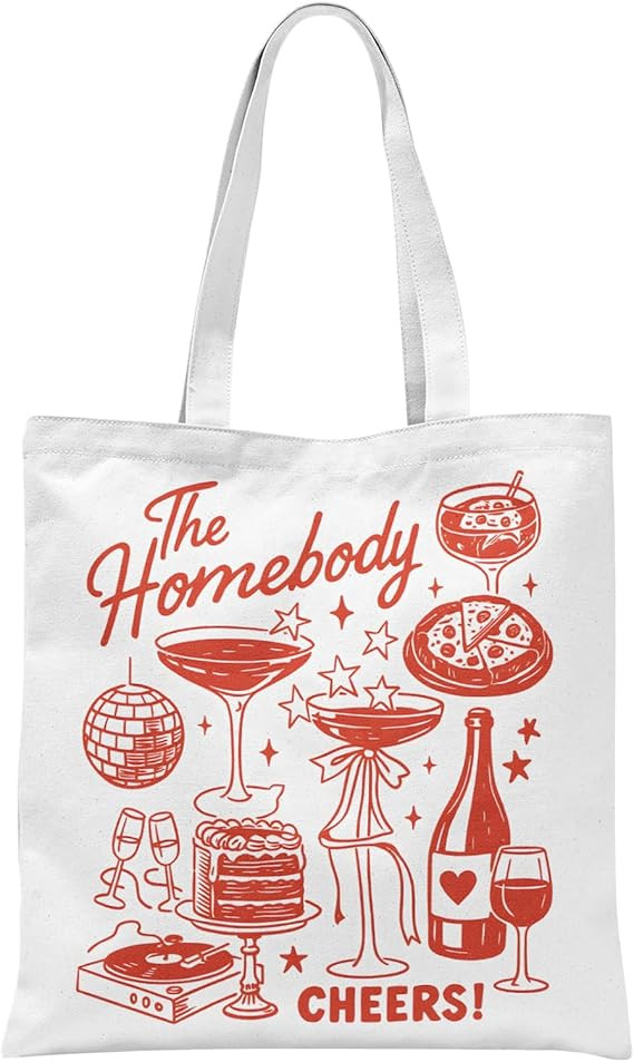 Homebody Gifts Tote Bag, the Homebody Club Aesthetic Canvas Tote Bag for Women, Introvert Gifts f... | Amazon (US)
