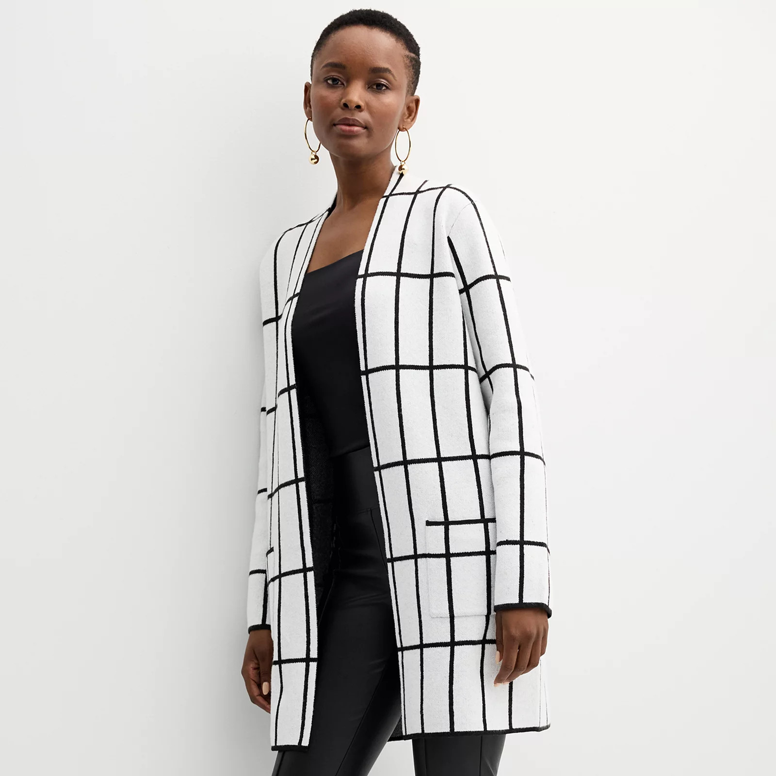 Women's Nine West Clean Collar Coatigan | Kohl's