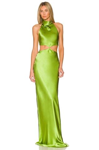 Amanda Uprichard x REVOLVE Kaye Maxi Dress in Aloe from Revolve.com | Revolve Clothing (Global)