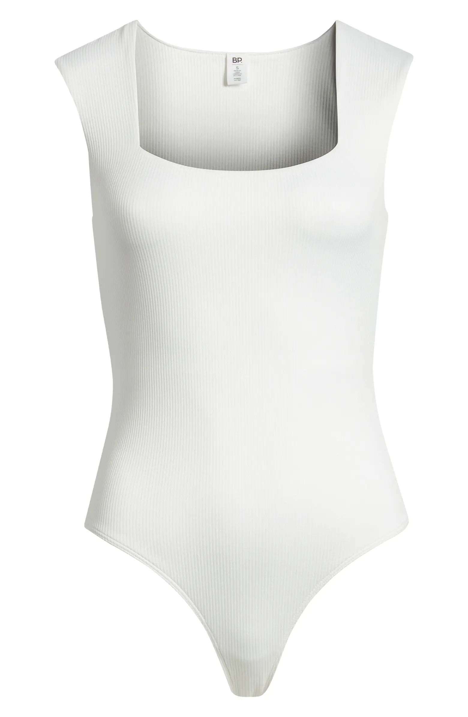 Butter Rib Square Neck Bodysuit | Nordstrom