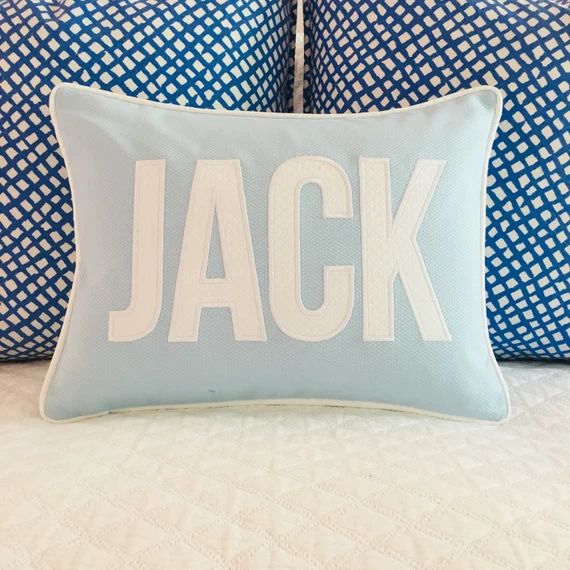 Applique Name Pillow Cover | Etsy | Etsy (US)