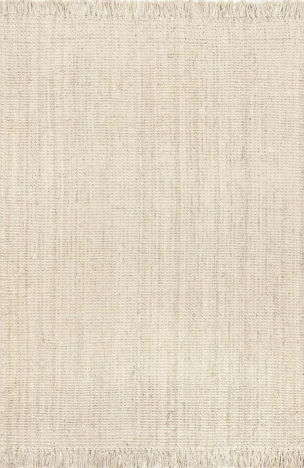 nuLOOM Daniela Farmhouse Chunky Jute Area Rug, 5x8, Off-white | Amazon (US)
