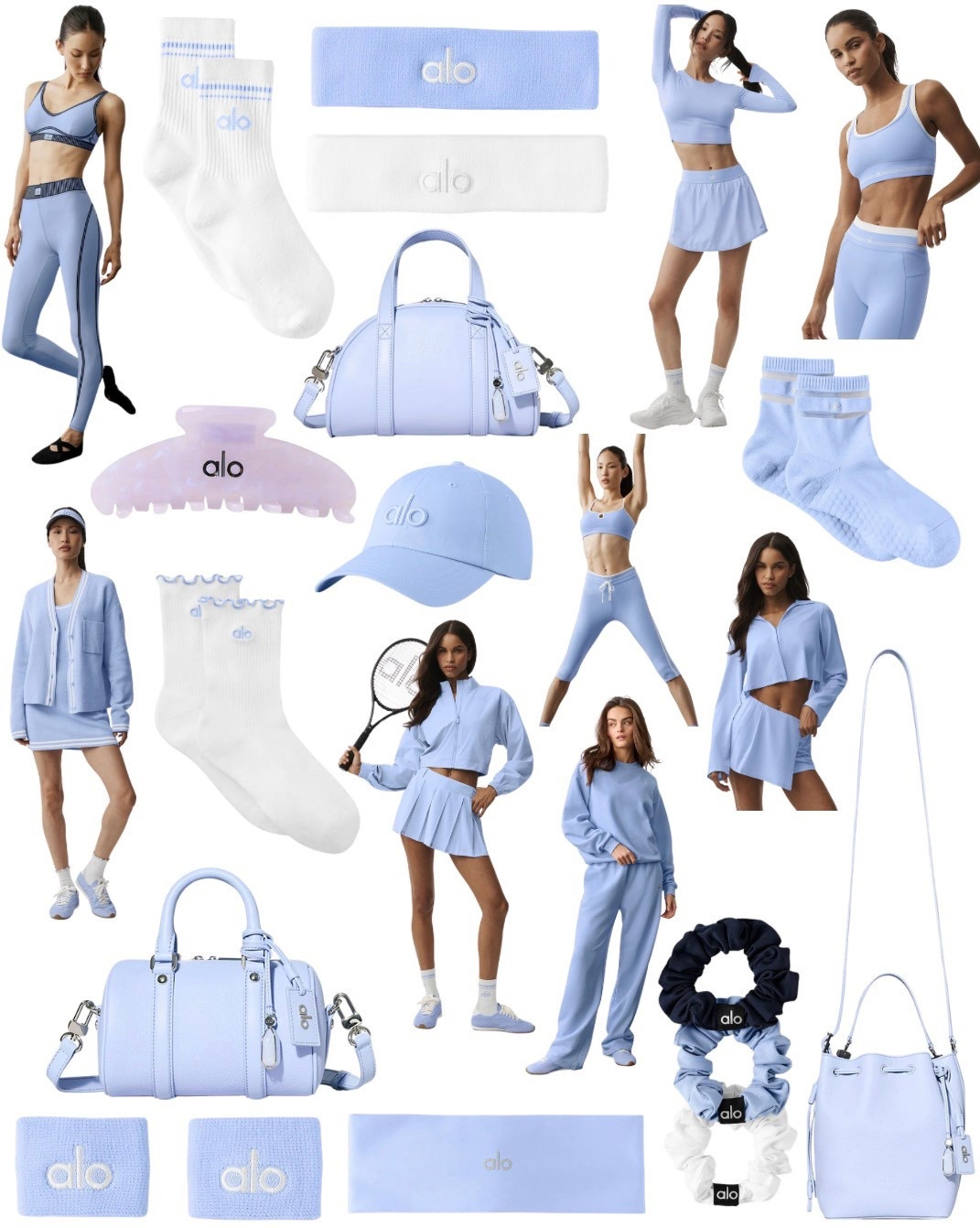 ALO YOGA Light Provence Blue🩵#aloyoga #ootd #workoutset #workout #newarrivals