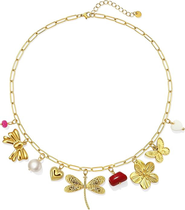 for Women Stainless Steel Heart Charm Necklaces Photo Lockets | Amazon (US)