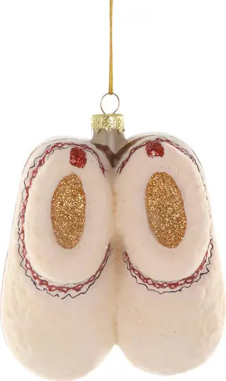 Cody Foster & Co. Cozy Fleece Slippers Blown Glass Ornament | Nordstrom | Nordstrom