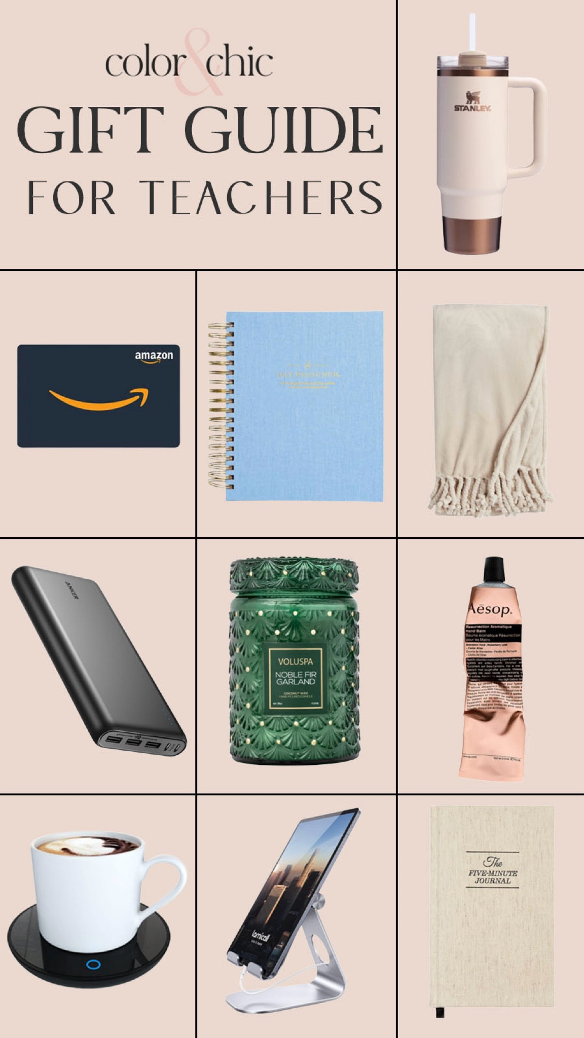 Gift guide for teachers! Perfect for those who teach your children. I love the portable charger and Aesop 

#LTKGiftGuide #LTKHoliday