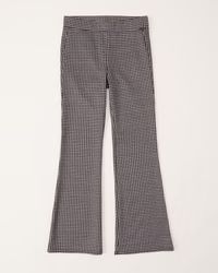 girls high rise knit flare pants | girls bottoms | Abercrombie.com | Abercrombie & Fitch (US)