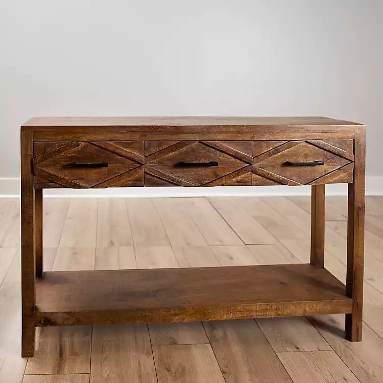 Brown Wooden Austin Console Table | Kirkland's Home