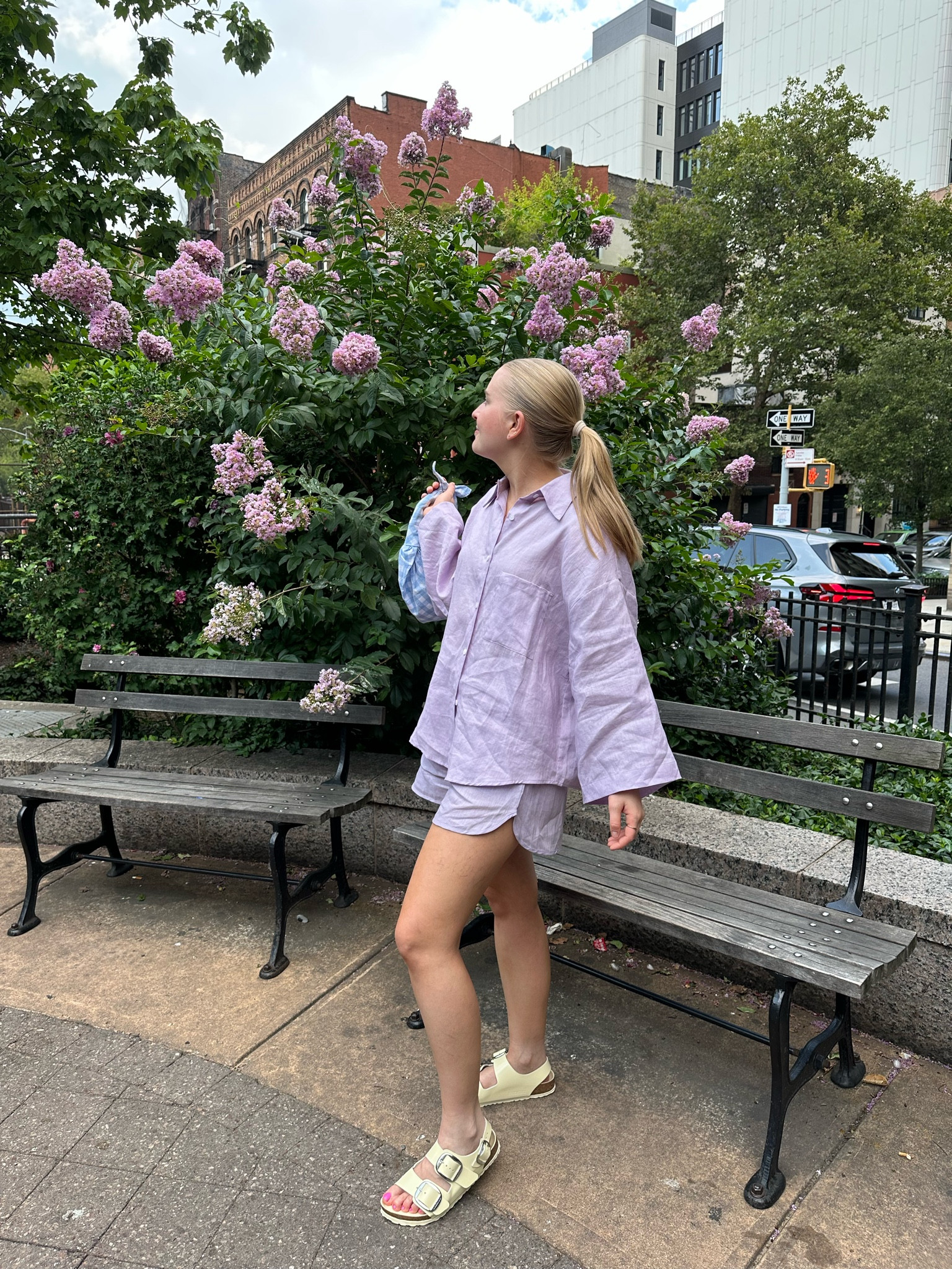 Nothing like a linen set in the summer. I love the look of it with these chunky Birkenstocks! 

#LTKSeasonal #LTKshoecrush