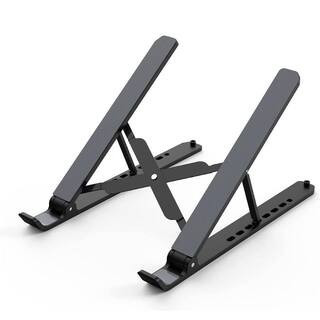 Laptop Stand for Desk, Adjustable Laptop Riser Foldable Portable Laptop Holder, Ventilated Cooling Notebook Mount | The Home Depot