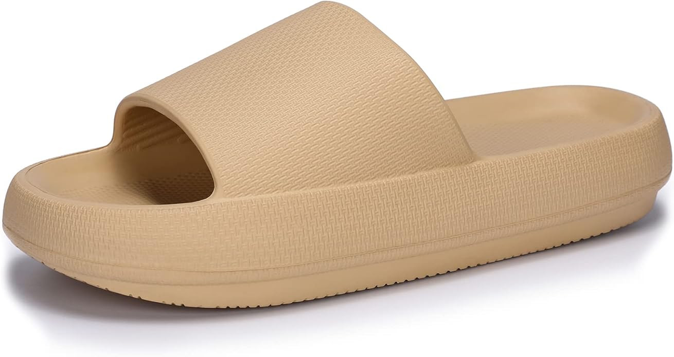 welltree Cloud Slides for Women Men Pillow Slippers Non-Slip Bathroom Shower Sandals Soft Thick S... | Amazon (US)