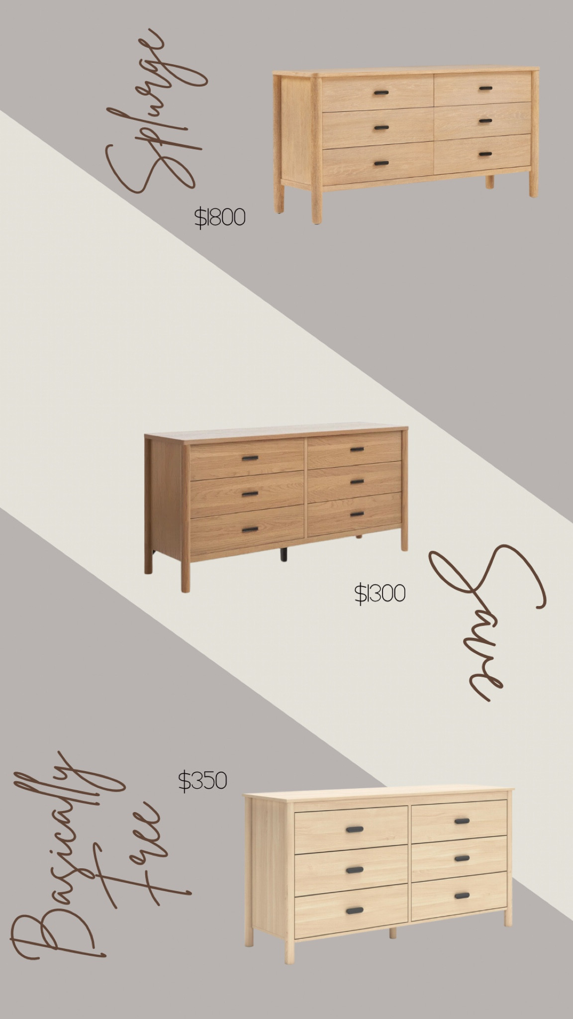 Save - Splurge - Basically Free Dresser 🙌🏻 The color of and wood tone of this dresser is amazing! We have the one from Wayfair 🥰

#LTKHome