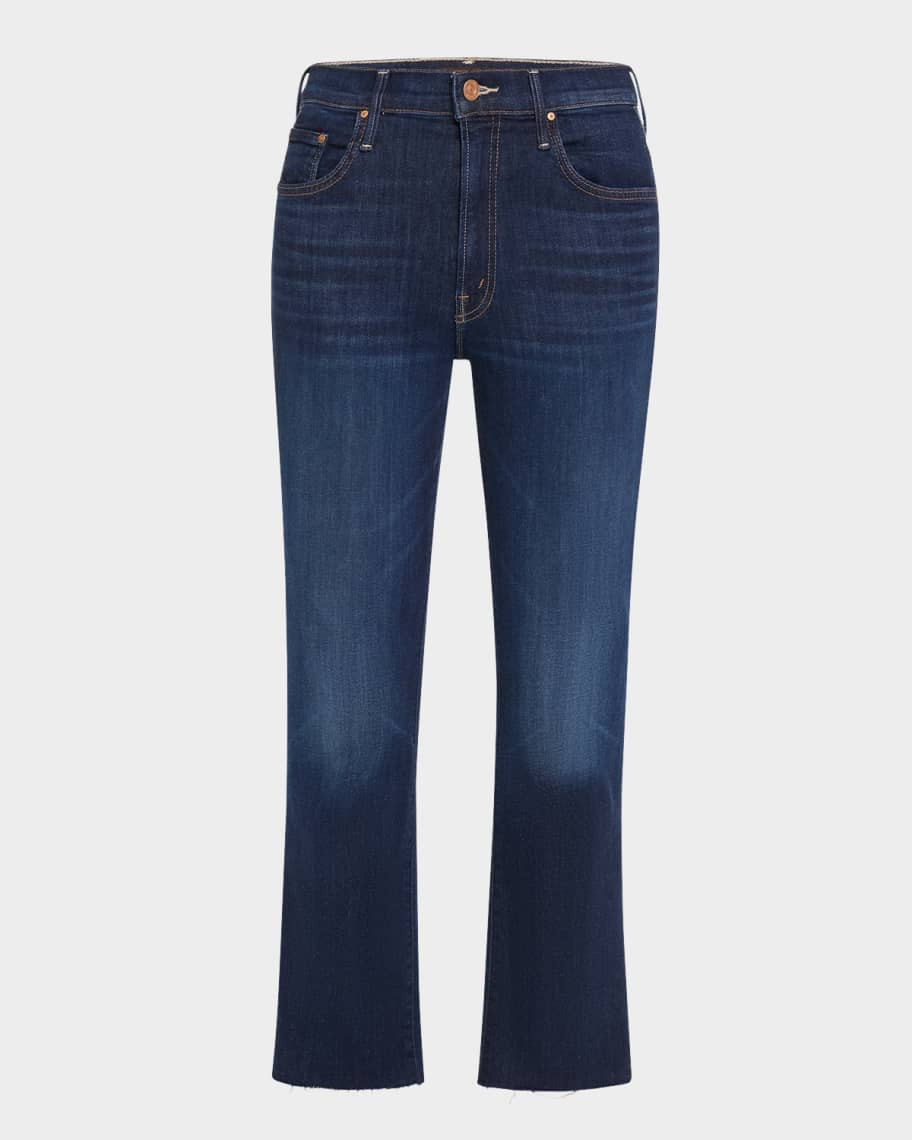 MOTHER The Insider Crop Step Fray Jeans | Neiman Marcus
