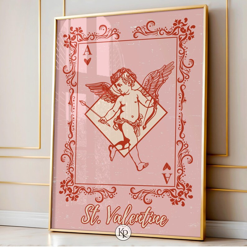 Cupid Wall Art St. Valentine Wall Art Valentines Wall Art Valentines Printable Valentines Day Wal... | Etsy (US)