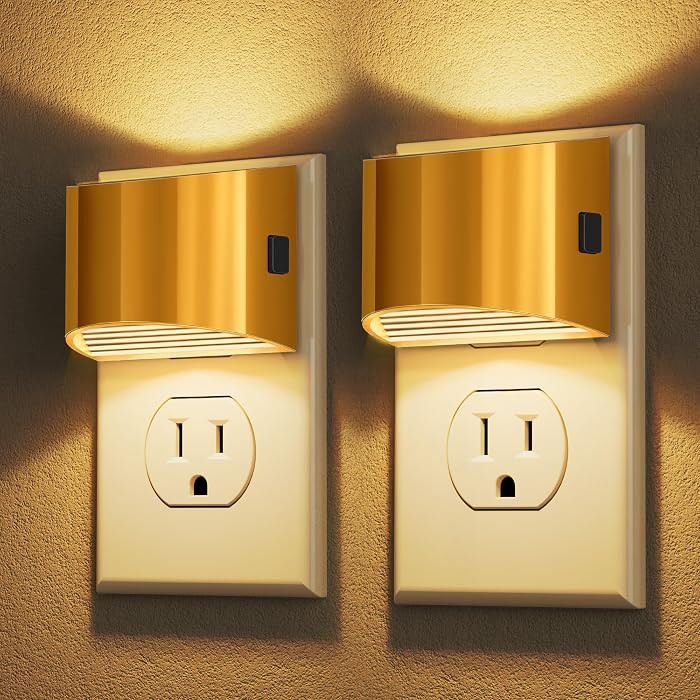 Night Light, Night Lights Plug into Wall, Adjustable, 3000K | Amazon (US)