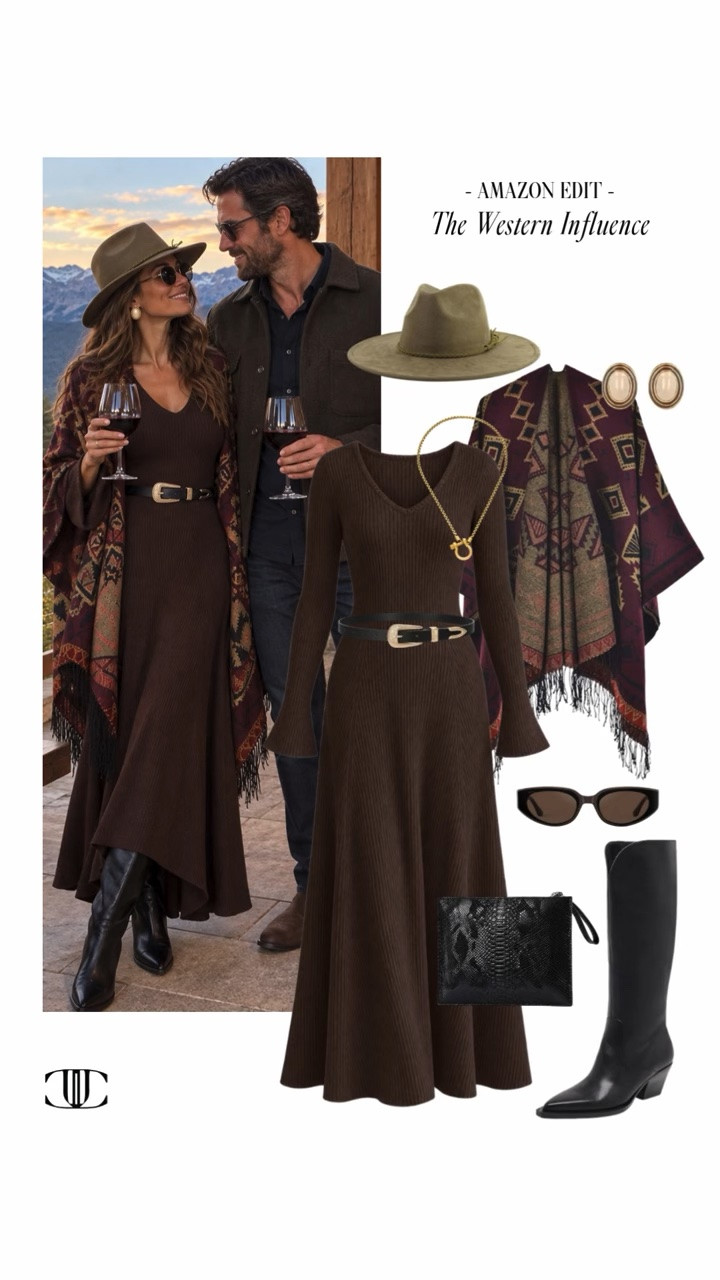 🤠 A little Western influence goes a long way.

In Amazon Edit: The Western Influence, I’m sharing chic fall looks with suede, rich leather, easy denim, statement belts, textured knits, and just the right touch of cowboy-inspired style.

The goal is Western without feeling like a costume—polished, wearable, and easy to mix into what you already own. Tap to shop the full edit and add a little Western edge to your fall wardrobe. 🤎✨

#LTKStyle #AmazonFashion #WesternStyle #FallFashion #WesternInfluence #AmazonFinds #FallOutfits #SuedeStyle #DenimStyle #LTKFinds

#LTKootd #LTKSeasonal #LTKOver40