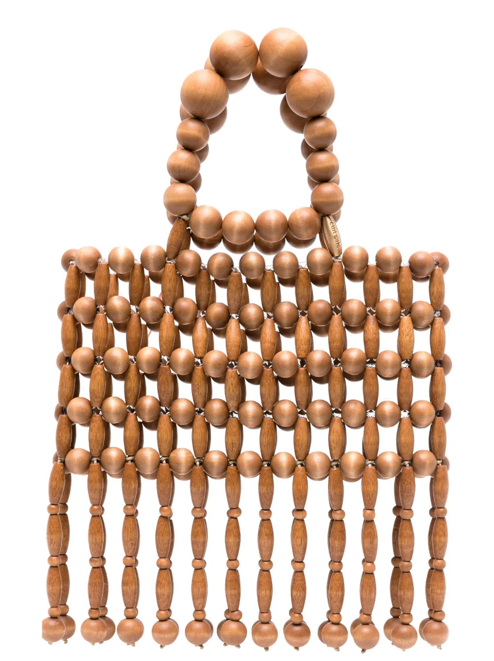 Clara wooden beads tote bag | Farfetch Global