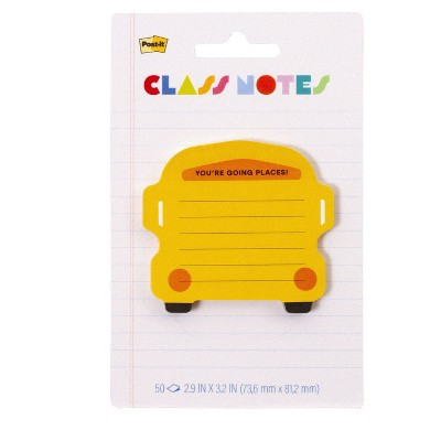 Post-it 2.3"x3.4" Class Notes Bus Lined On Your Way | Target