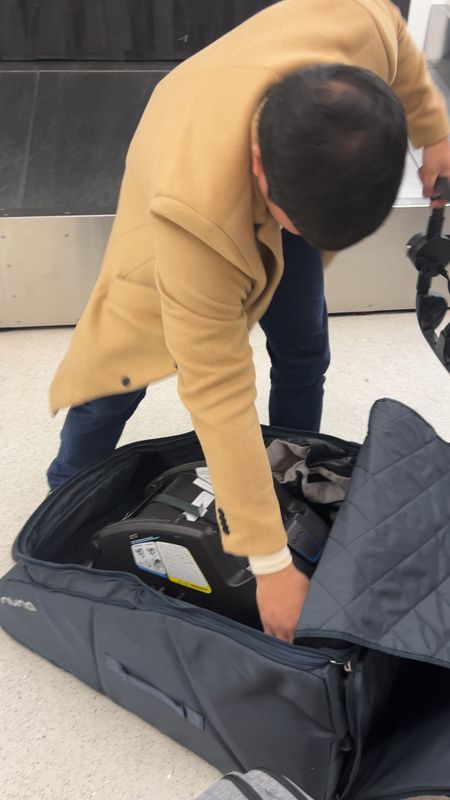 Baby travel must have for flying! We love this Nuna stroller and car seat bag because it protects both and Nuna will replace your gear if it’s damaged in this bag. We have the Nuna URBN + TRIV and both fit inside! Watch the video for instructions  

#LTKBaby #LTKTravel