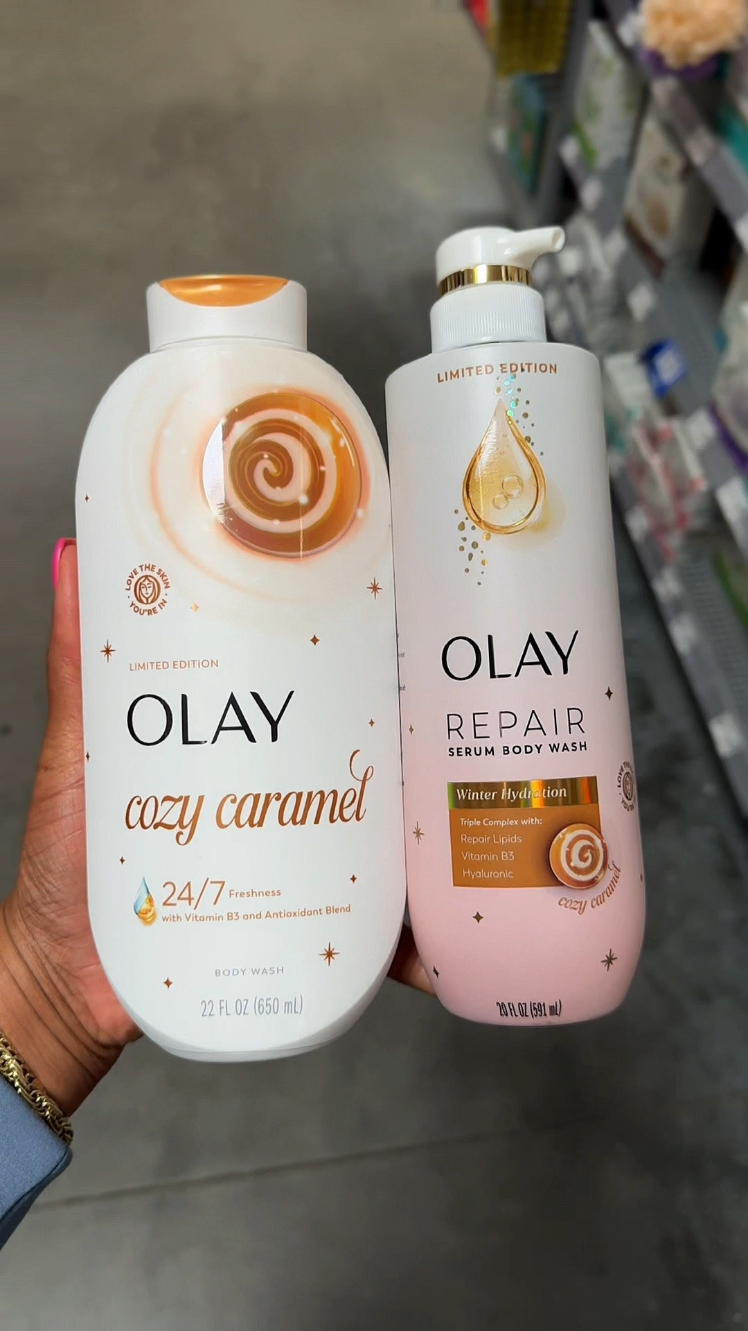 The Olay limited edition holiday body wash smells so good.

#LTKBeauty