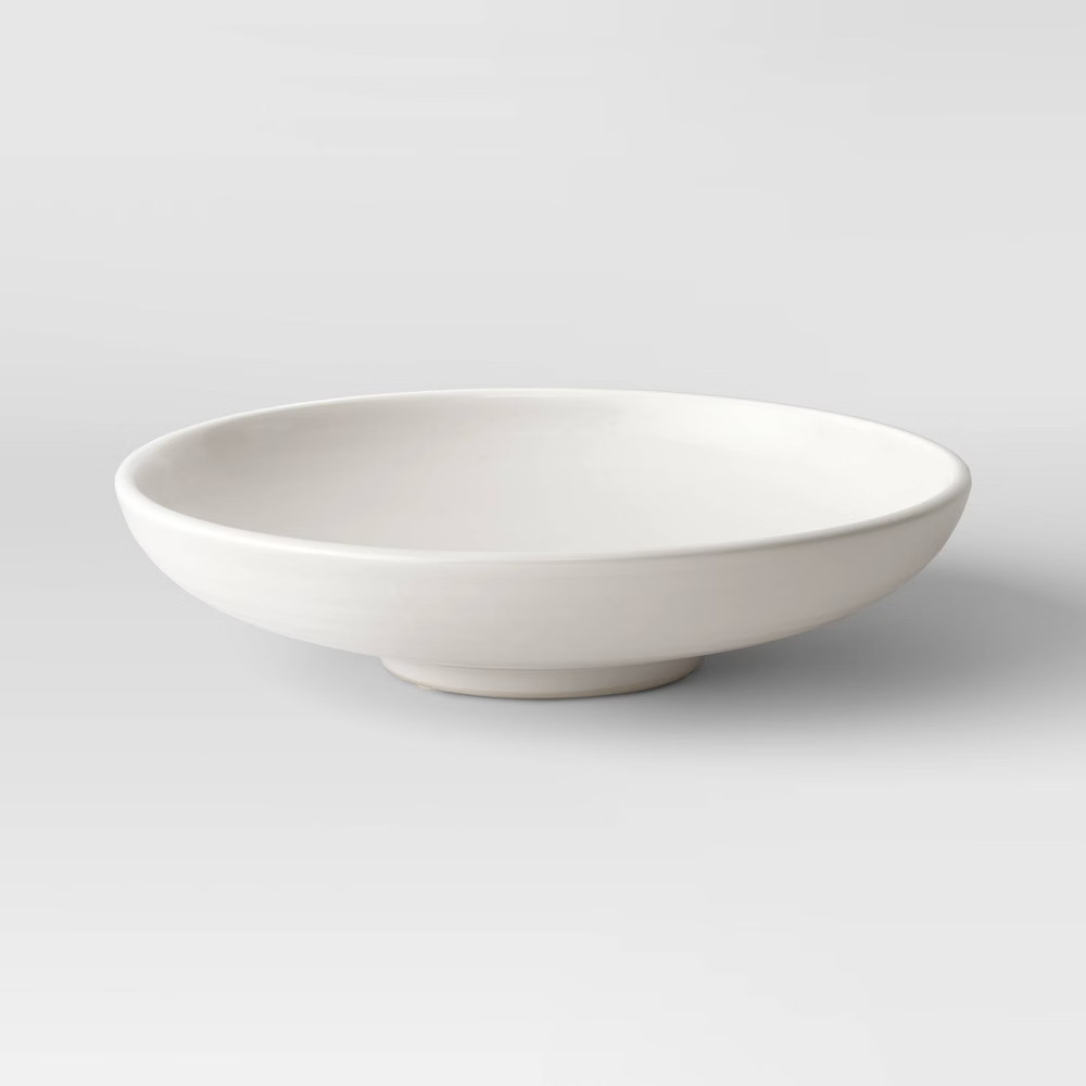 2"" x 11"" Ceramic Bowl Ivory - Threshold | Target