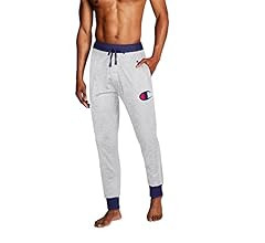 Champion Men's Sleep Jogger Pants, Men's Rib Cuff Sleep Pants, Comfortable Lounge Jogger Sweatpan... | Amazon (US)