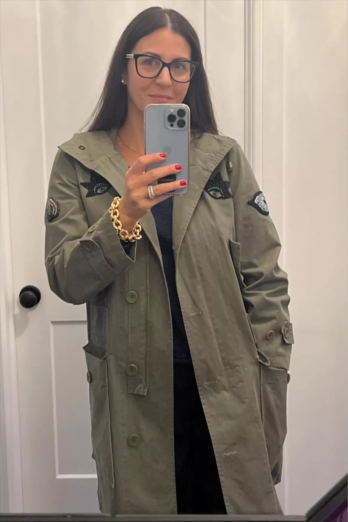Military Faux Leather Trench Coat curated on LTK