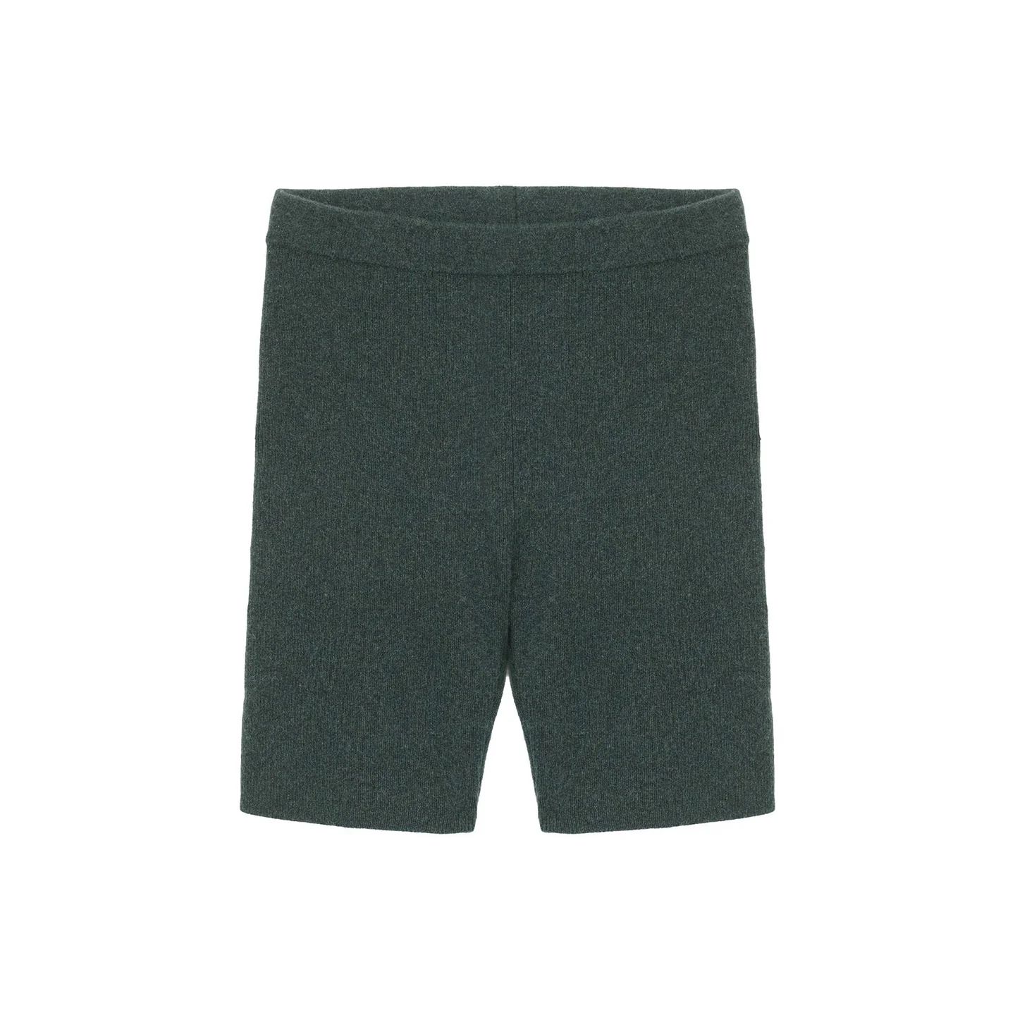 Recycled Cashmere Ribbed Biker Short | NAADAM